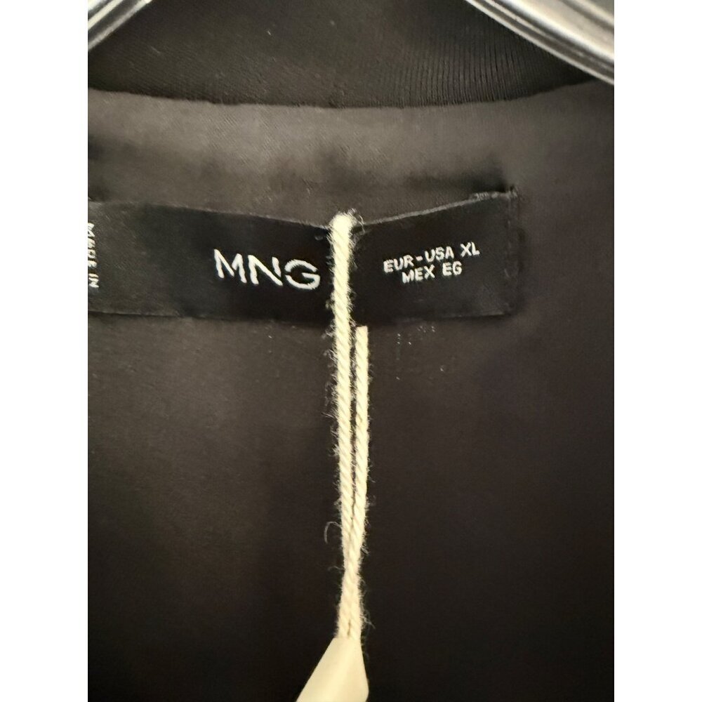 MNG‎ by Mango Black Sleeveless Belted Wrap Straight Leg Jumpsuit XL NWT - Picture 12 of 14